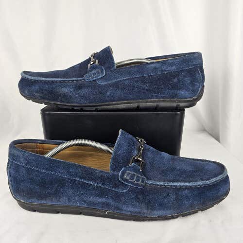 FootJoy Club Casuals Blue Suede Golf Club Horse Bit Loafer Mens Size 11.5 Wide