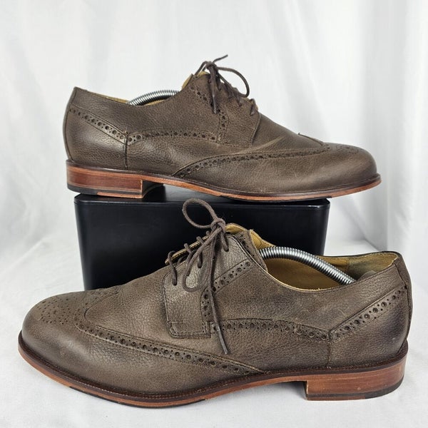 Cole Haan Shoes Carter Grand OS Leather Wingtip Derby Dress Brown