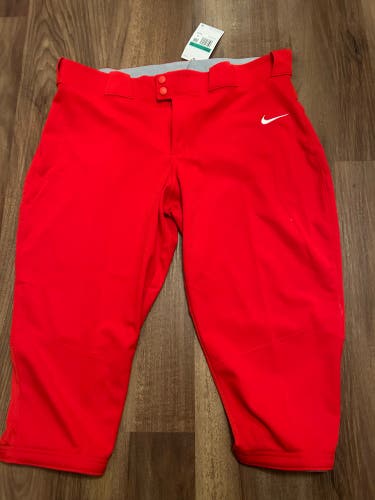 Red New XL Nike Game Pants