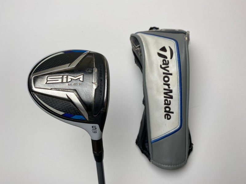Taylormade SIM MAX 5 Fairway Wood 18* Fujikura Pro 2.0 Regular Graphite RH HC
