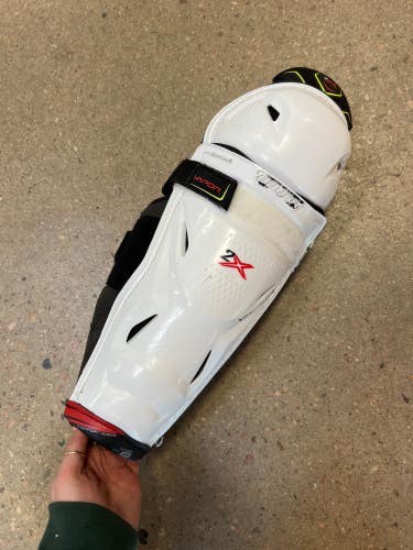 Junior Used Bauer Vapor 2x Shin Pads 12"