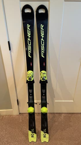 Fischer RC4 SL Race Skis With Bindings Max Din 13 FIS Conform 2021 Model Year
