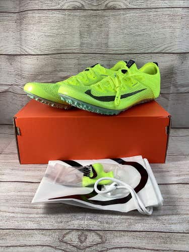 Nike Zoom Superfly Elite 2 Track Volt Cleat Shoes Size 12  w/Spikes DR9923-700