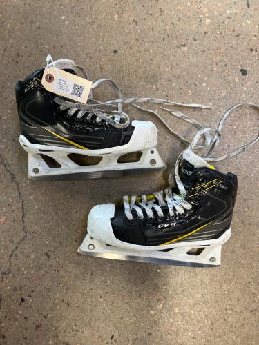 Intermediate Used CCM Tacks 6092 Hockey Goalie Skates Regular Width Size 4