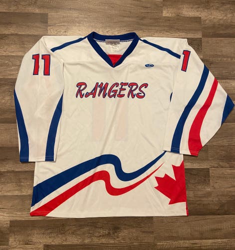 Used Rangers Hockey Jersey, Size XL