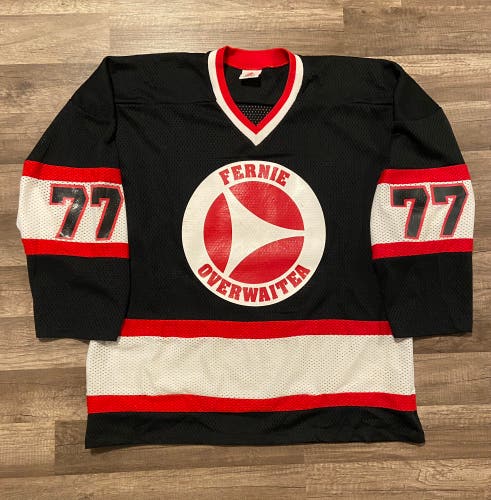 Vintage Hockey Jersey, Size XL. Fernie Overwaitea