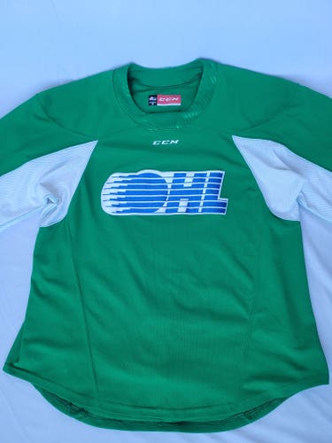 CCM QuickLite OHL sz 56 kelly green practice jersey