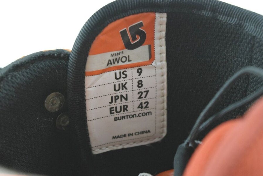 BURTON AWOL SNOWBOARD BOOTS MEN SIZE 9 SidelineSwap