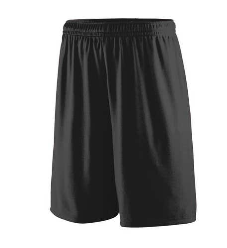 Augusta Sportswear Youth Boys Octane 1426 Size Large Black Soccer Shorts New