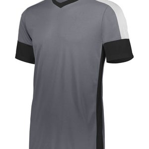 High Five Youth Unisex Wembley 322931 Size M Gray Black White Soccer Jersey New