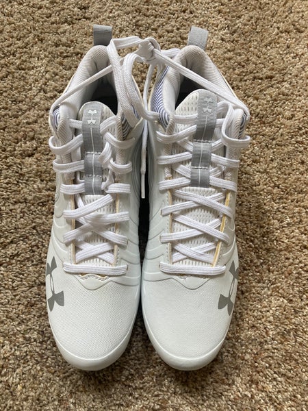 White Women's Molded Cleats Under Armour Nitro MC (NEW)