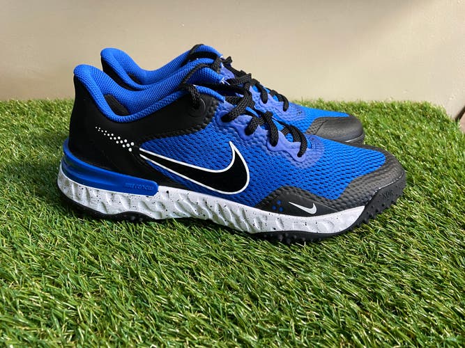 Nike Alpha Huarache Elite 3 Turf Shoes Baseball Royal Blue CK0748-402 Mens 8.5