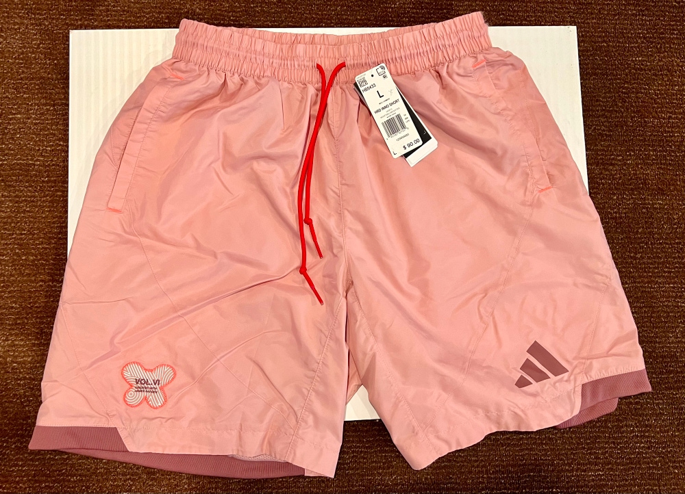 NWT Adidas James Harden Innovation VOL.VI B-ball Shorts in Wonder Mauve Pink (L)