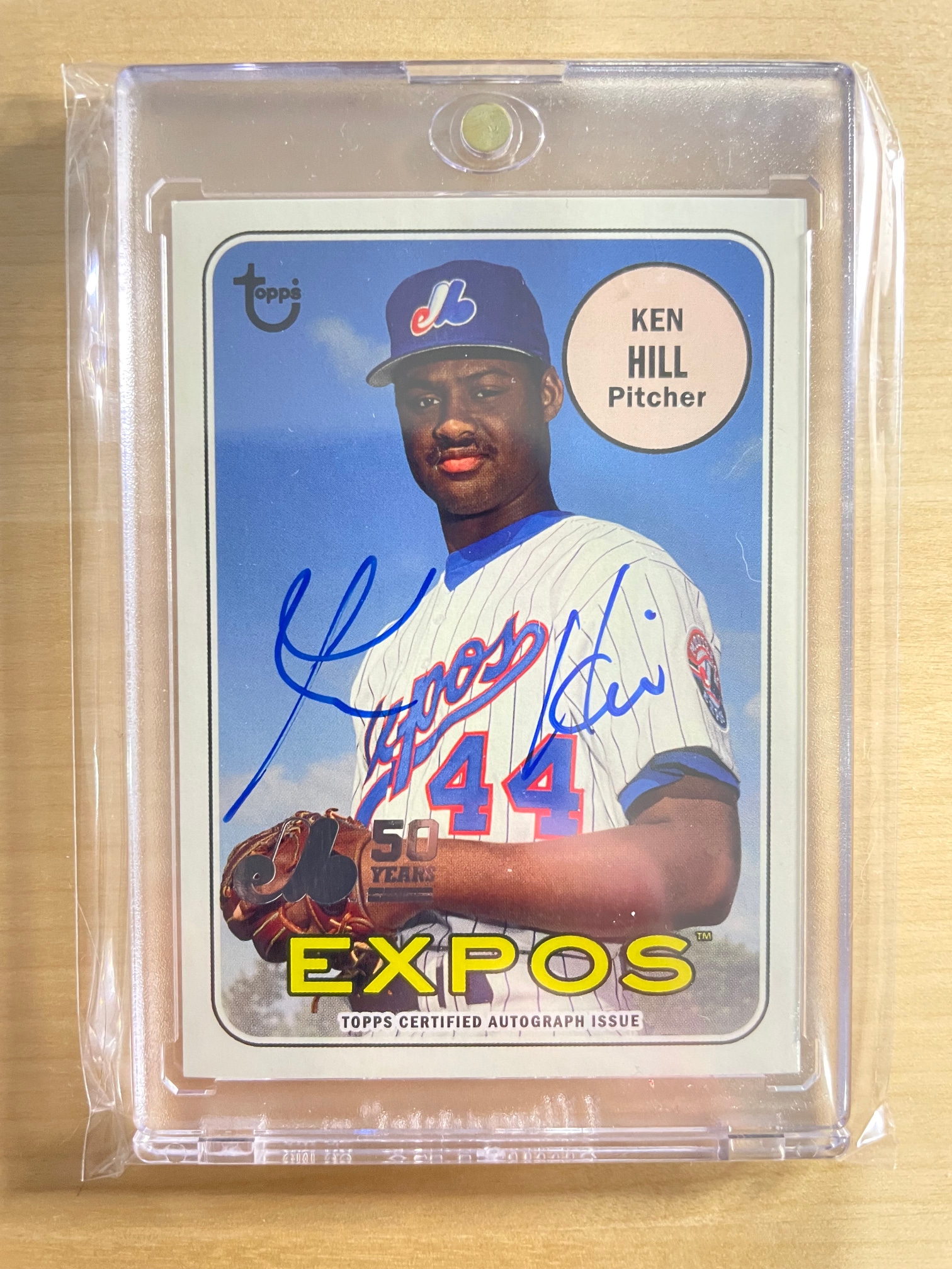 2019 Topps Montreal Expos 50th - Ken Hill autographed card