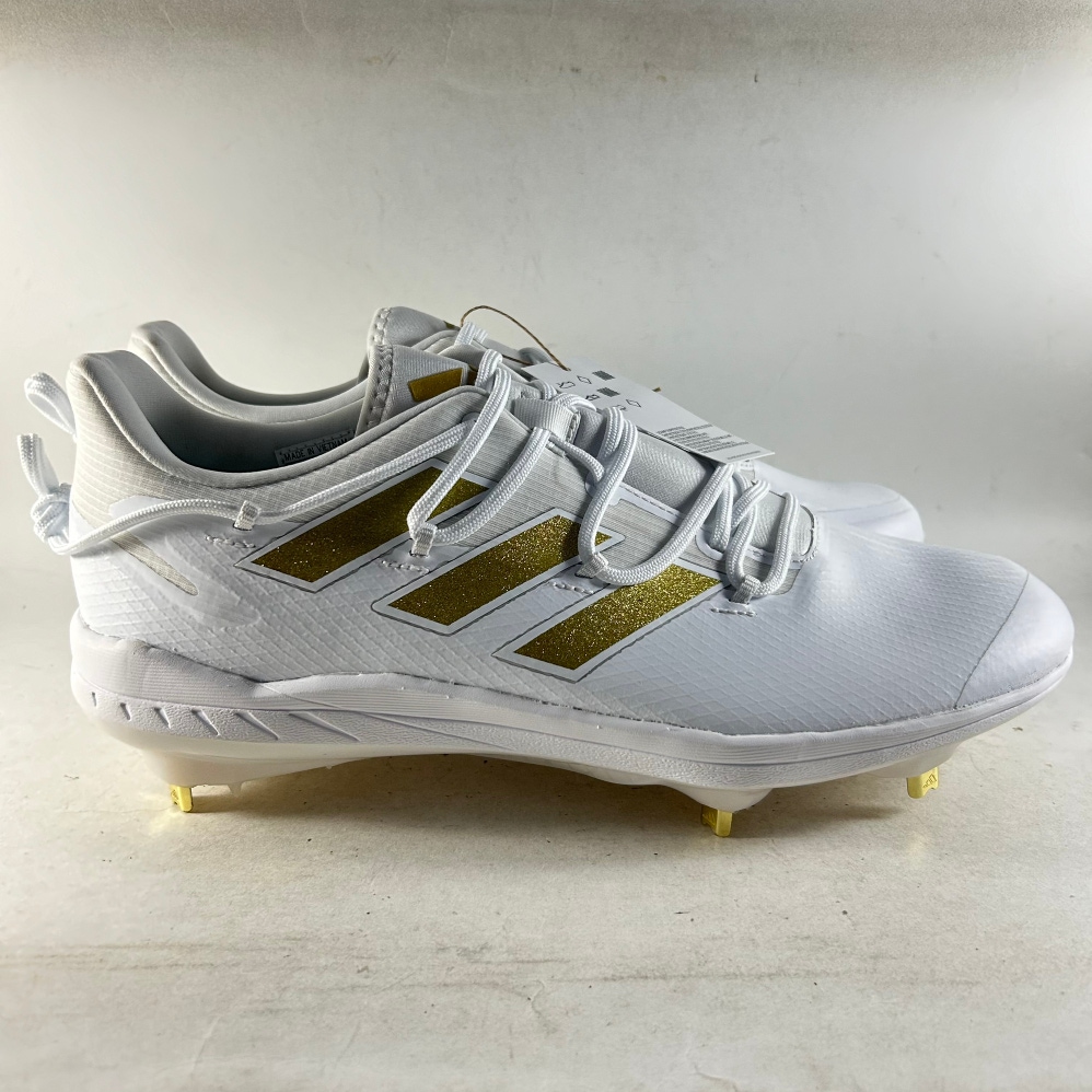 Adidas Adizero Afterburner Mens Metal Baseball Cleats Gold Size 12.5 H00972 NEW