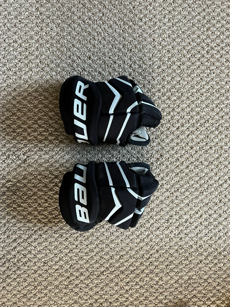 Bauer Hockey Gloves Youth 9" Black Used