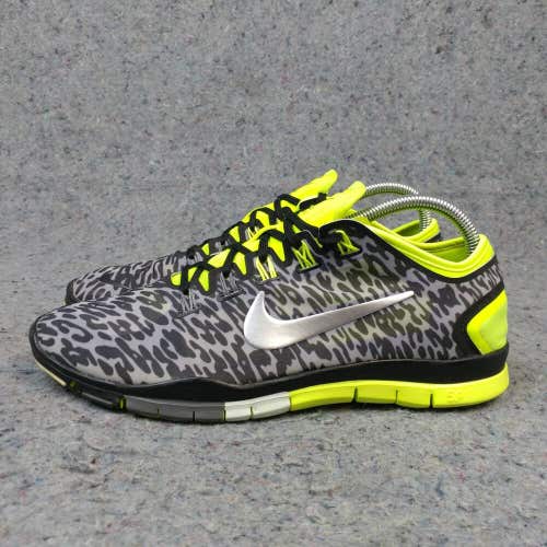Nike Free TR Connect 2 Womens 10 Running Shoes Black Animal Print 638680-007