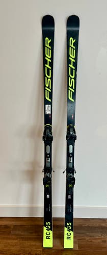 Used 2021 Fischer 188cm 30R FIS Racing RC4 World Cup GS Skis With Bindings Z17