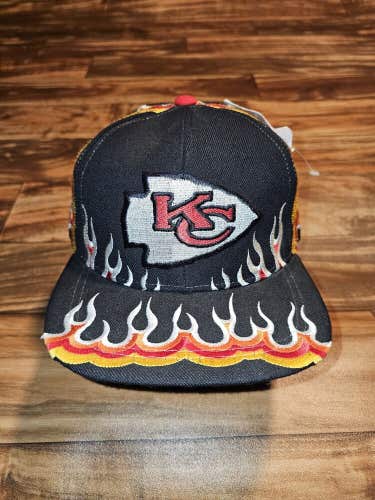 NEW Vintage Rare Kansas City Chiefs Super Bowl Champions LVIII Flame Sports Hat