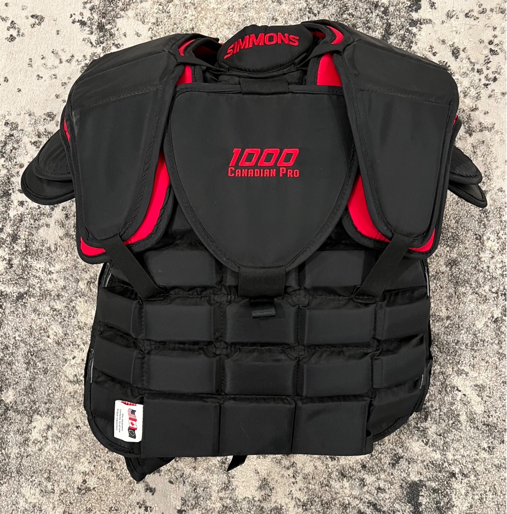 New Small Simmons Goalie Chest Protector 1000 Pro