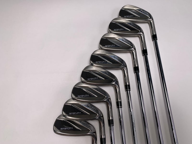 TaylorMade Stealth Iron Set 4-PW+AW KBS Max MT 85g Stiff Steel Mens RH