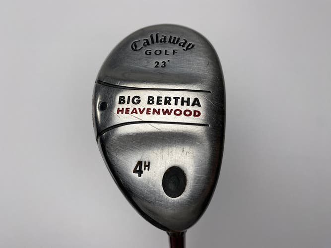 Callaway Big Bertha Heavenwood 4 Hybrid 23* RCH 75w Stiff Graphite Mens RH