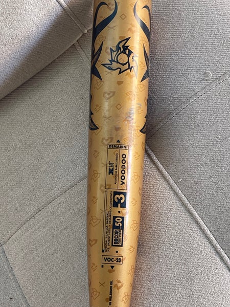 BBCOR Certified 2023 DeMarini Composite Voodoo One Bat (-3) 30 oz 33"