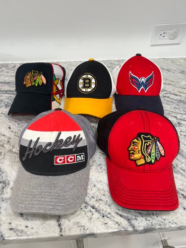 5 NHL youth hats