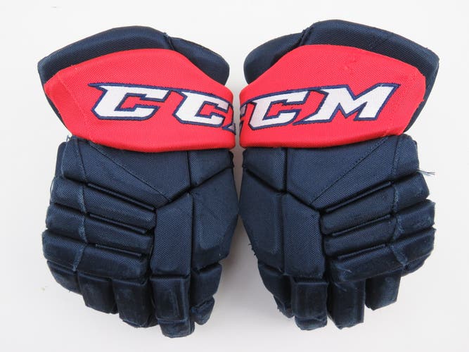 CCM Jetspeed FT1 Oshawa Generals OHL CHL Pro Stock Hockey Player Gloves 14"