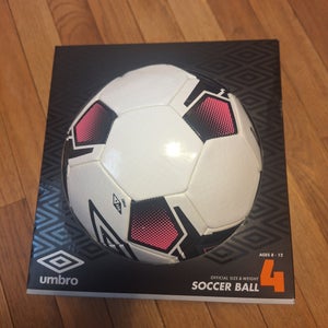 new umbro soccer ball size 4 grass ages 8-12 yrs