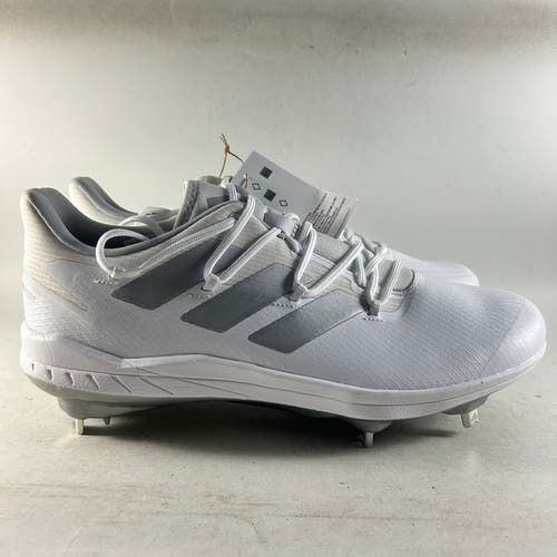 Adidas Adizero Afterburner Mens Metal Baseball Cleats White Size 12 H00971 NEW