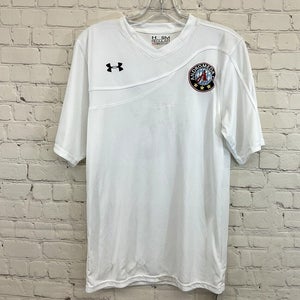 Under Armour Mens Chaos 1227680 Andromeda FC Size S White SS Soccer Jersey NWT