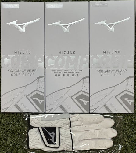 Mizuno Comp Golf Glove 3-Pack Bundle Lot Men's Medium M New #81225