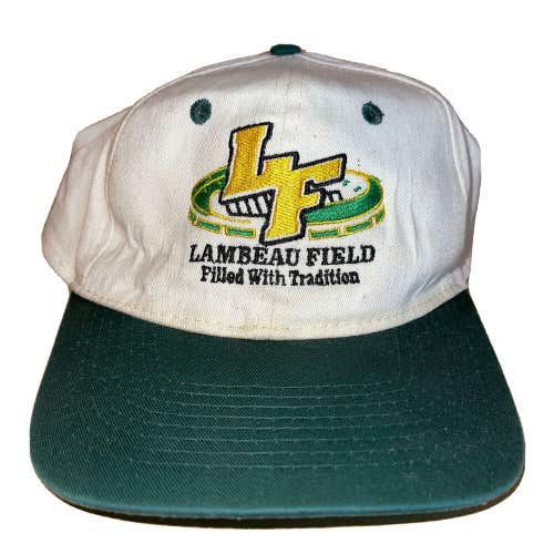 Vintage Lambeau Field Green Bay Packers Titletown Snapback Hat Cap