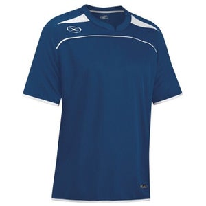 Xara Youth Unisex 1060 Cardiff Size Medium Navy White SS Soccer Jersey NWT