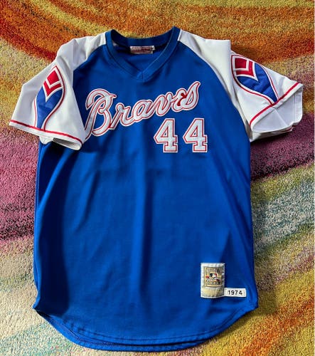 Mitchell & Ness Atlanta Braves Hank Aaron throwback jersey size XL