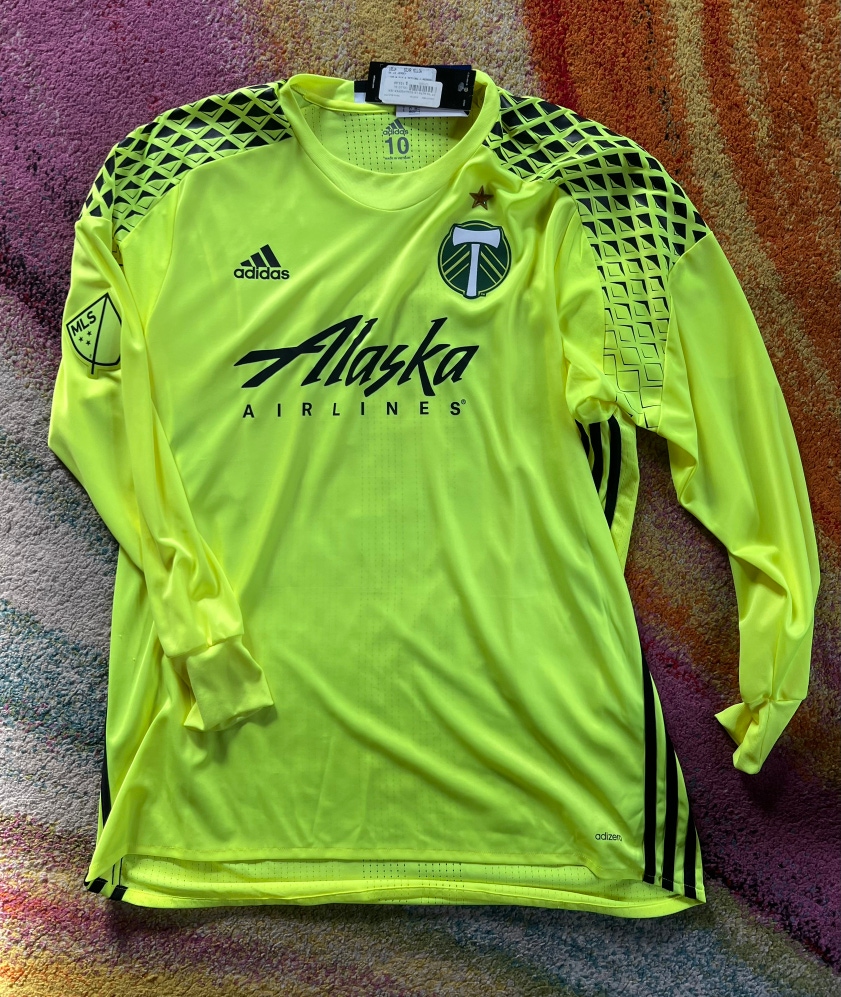 Adidas Portland Timbers Adam Kwarasey goalkeeper jersey size 10 L/XL