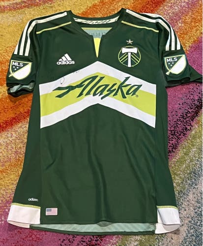 2015 adidas Portland Timbers Darron Mattocks Signed Autographed game worn shirt size M