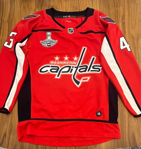 Tom Wilson Adidas Stanley Cup Champions Jersey