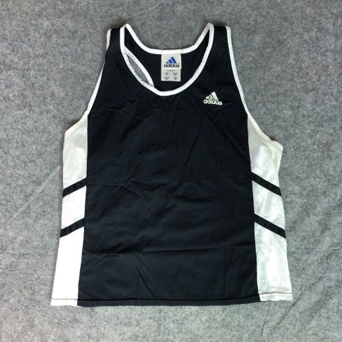 Vintage Idaho Vandals Womens Shirt Extra Large Adidas Black Tank NCAA Track A3