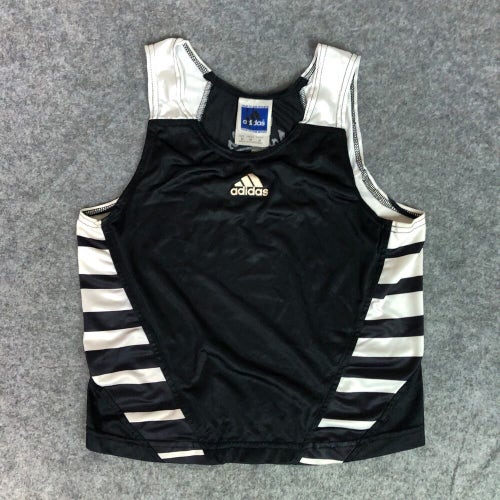 Vintage Idaho Vandals Womens Shirt Medium Adidas Black Tank NCAA Track Sport A6