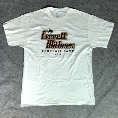 Texas State Bobcats Mens Shirt Extra Large White Tee Short Sleeve Football NCAA