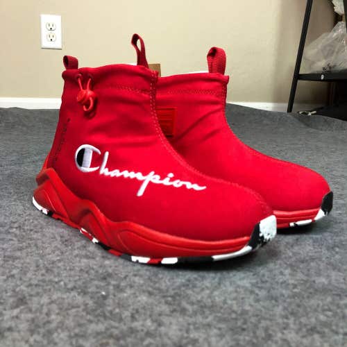 Champion Rally Drizzle Youth 6Y Sneakerboots Red Scarlet Rain Waterproof Slip On