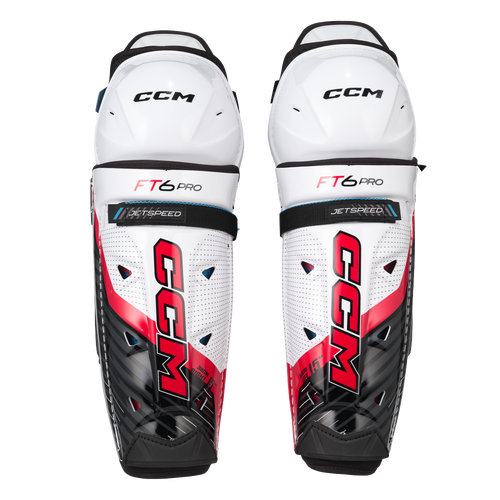 New CCM Jetspeed FT6 Pro Shin Guards, 12" & 13", JR