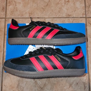 Adidas Samba Team Manchester United 'Black Real Red' Men's Size 7
