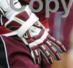 In Search Of Maroon/White gloves