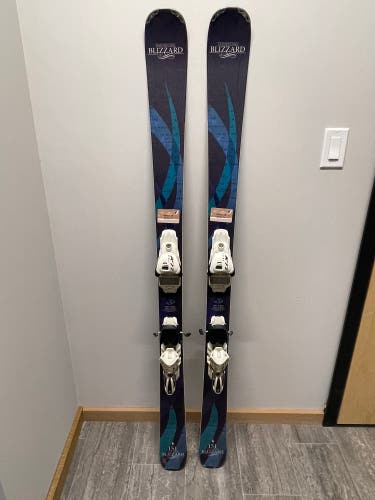 Women's All Mountain 151 cm Blizzard Viva 8.0 Skis With Bindings