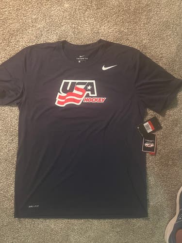 USA Hockey Navy Nike Dri Fit