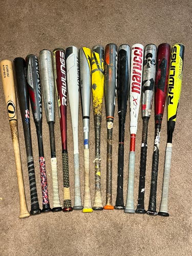 Used 34, 33.5, 33, 32 Bats