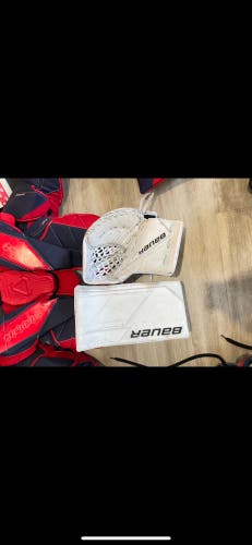 Bauer Supreme Mach Pro Goalie Glove And Blocker Set